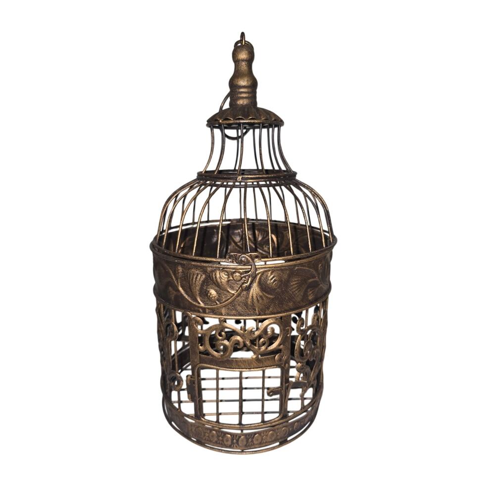 Decorative Bronze Birdcage Accent - Home Accents